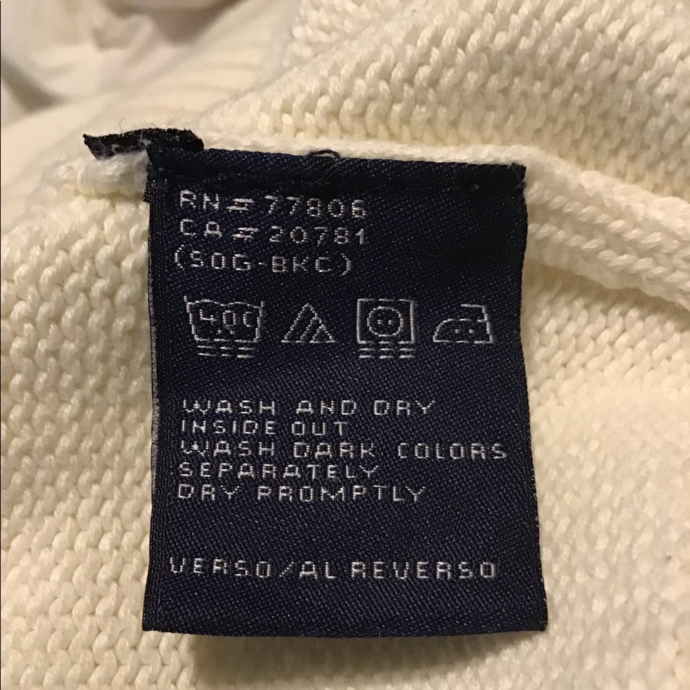 Hilfiger quarter zip cream xxl men’s sweater - Picture 6 of 6
